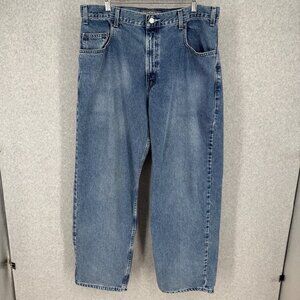 Levis SilverTab Mens VTG Baggy Fit Jeans Size 36x32 Light Wash Denim Y2K Loose